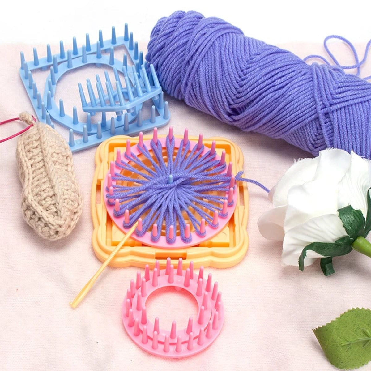 Bloomoria Flower Knitting Loom Set For Diy Weaving And Crochet Projects - Image 5
