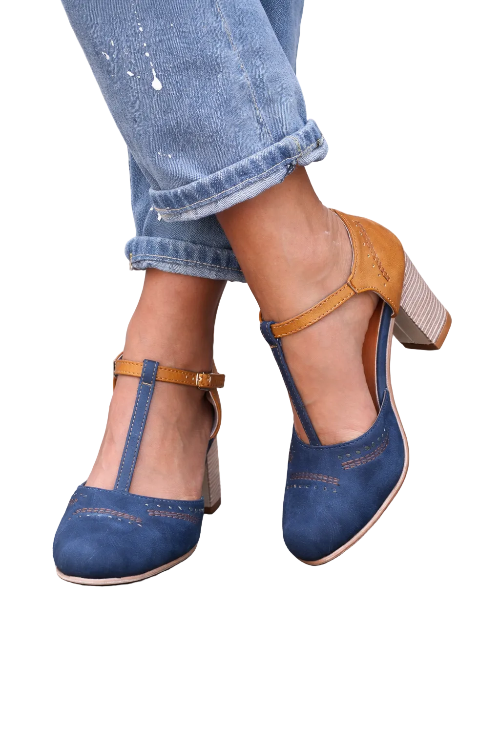 NOVA | Women Orthopedic Comfortable  Heel Sandals – Block Heel Shoes
