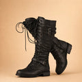Boots with Secure Over-The-Knee Fit and Lace-Up Front - Image 3