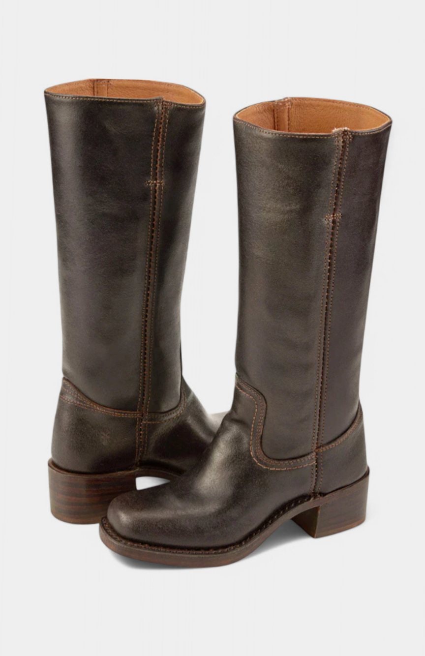 Boots with Secure Pull-On Style and Stacked Heel - Image 6