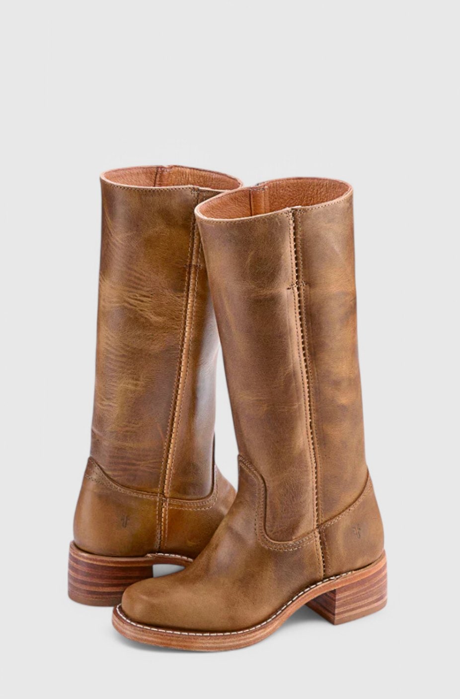 Boots with Secure Pull-On Style and Stacked Heel - Image 7