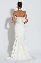 NOVA | Halter Neck Wedding Guest Maxi Dress