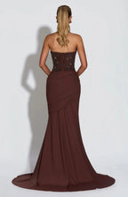 NOVA | Halter Neck Wedding Guest Maxi Dress