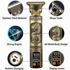 Carbon Steel T-Blade Hair Clipper With 180-Minute Runtime And Digital Battery - Image 9