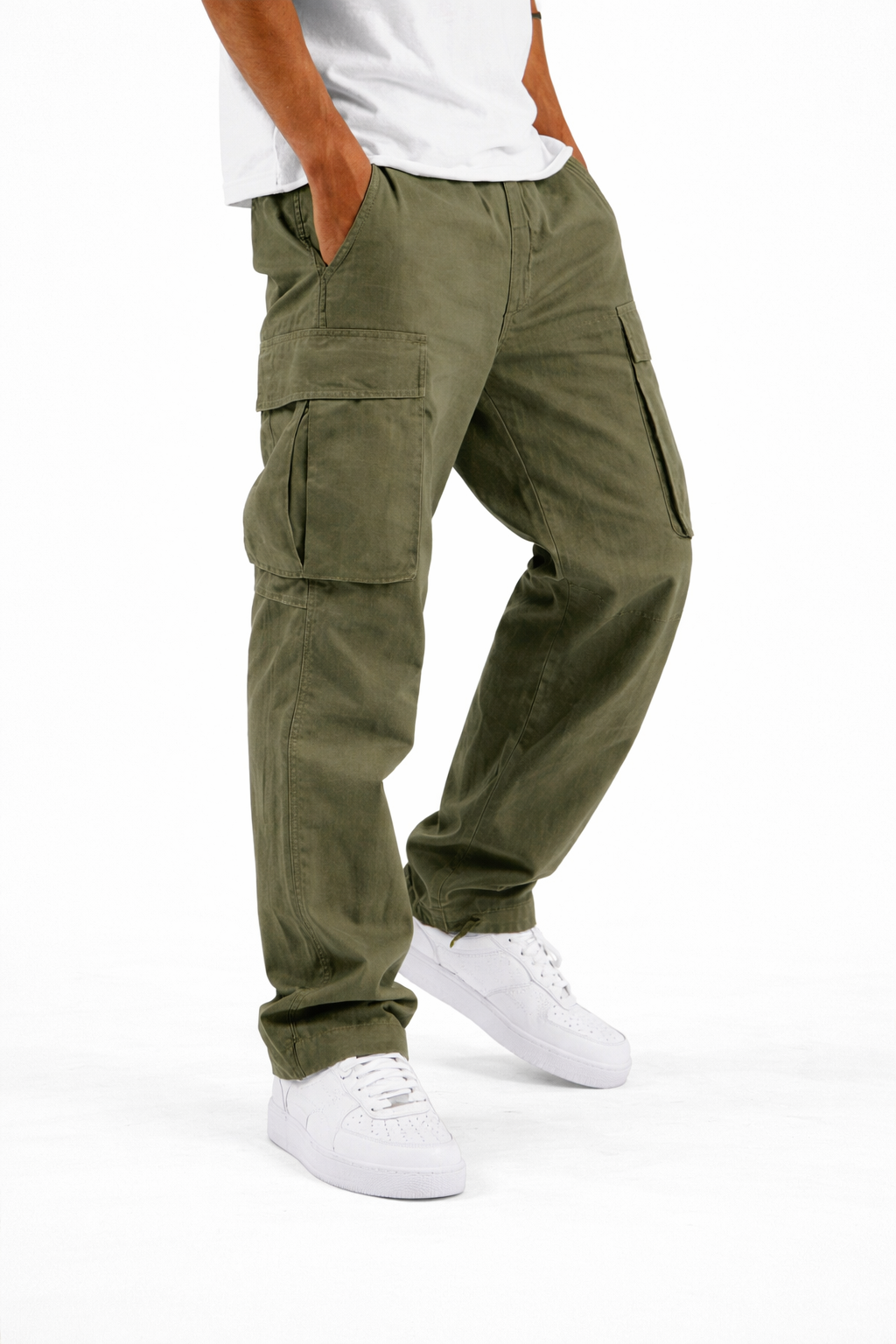 NOVA | Men’s Cargo Trousers Relaxed Fit Straight Leg – Multi Pocket Casual Work Pants