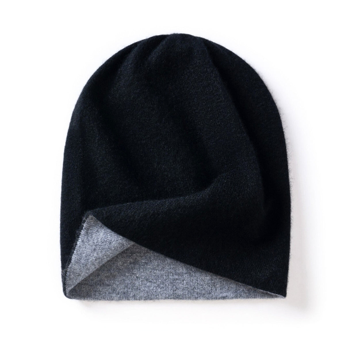 Cashmere Beanie with Double-Layer Knit and Full-Over-Ear Coverage - Image 6