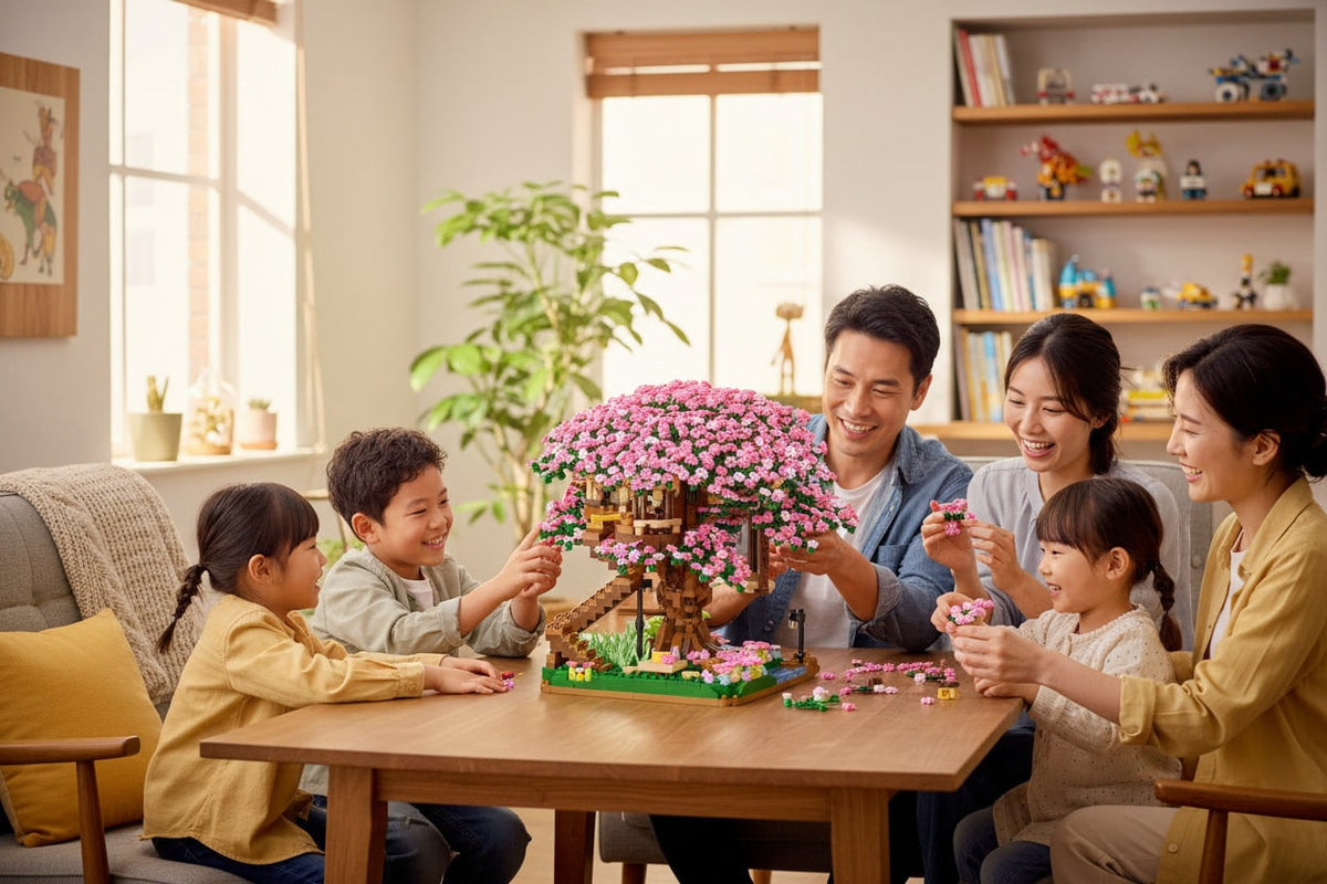 Cherry Blossom Tree House Building Blocks 2138-Piece Diy Creative Assembly Toy For Kids And Collectors - Image 4