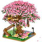 Cherry Blossom Tree House Building Blocks 2138-Piece Diy Creative Assembly Toy For Kids And Collectors - Image 1