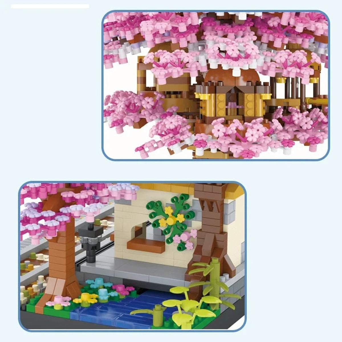 Cherry Blossom Tree House Building Blocks 2138-Piece Diy Creative Assembly Toy For Kids And Collectors - Image 3