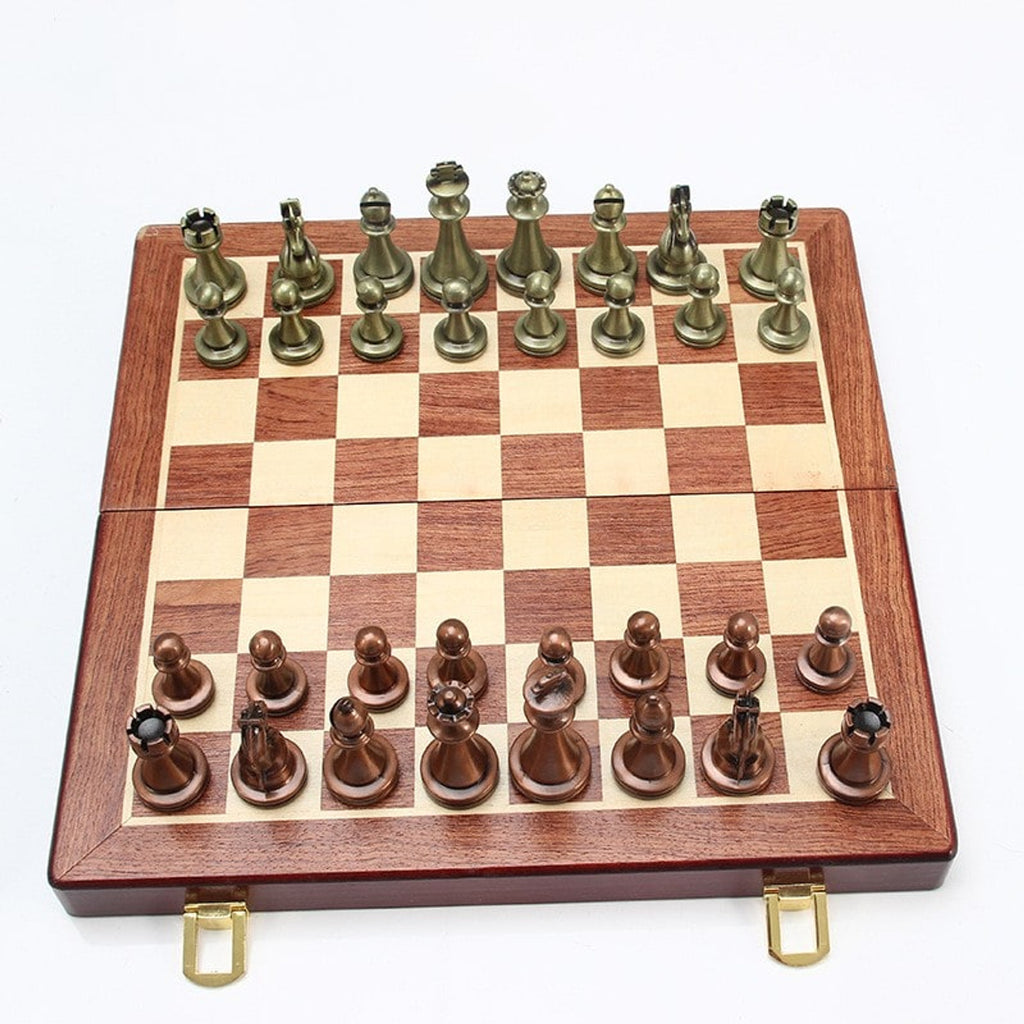Chess Set Folding Metal Alloy Board For Competitive Play And Educational Fun - Image 2