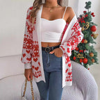Christmas Cardigan with Pockets Knitwear and Open Front - Image 5