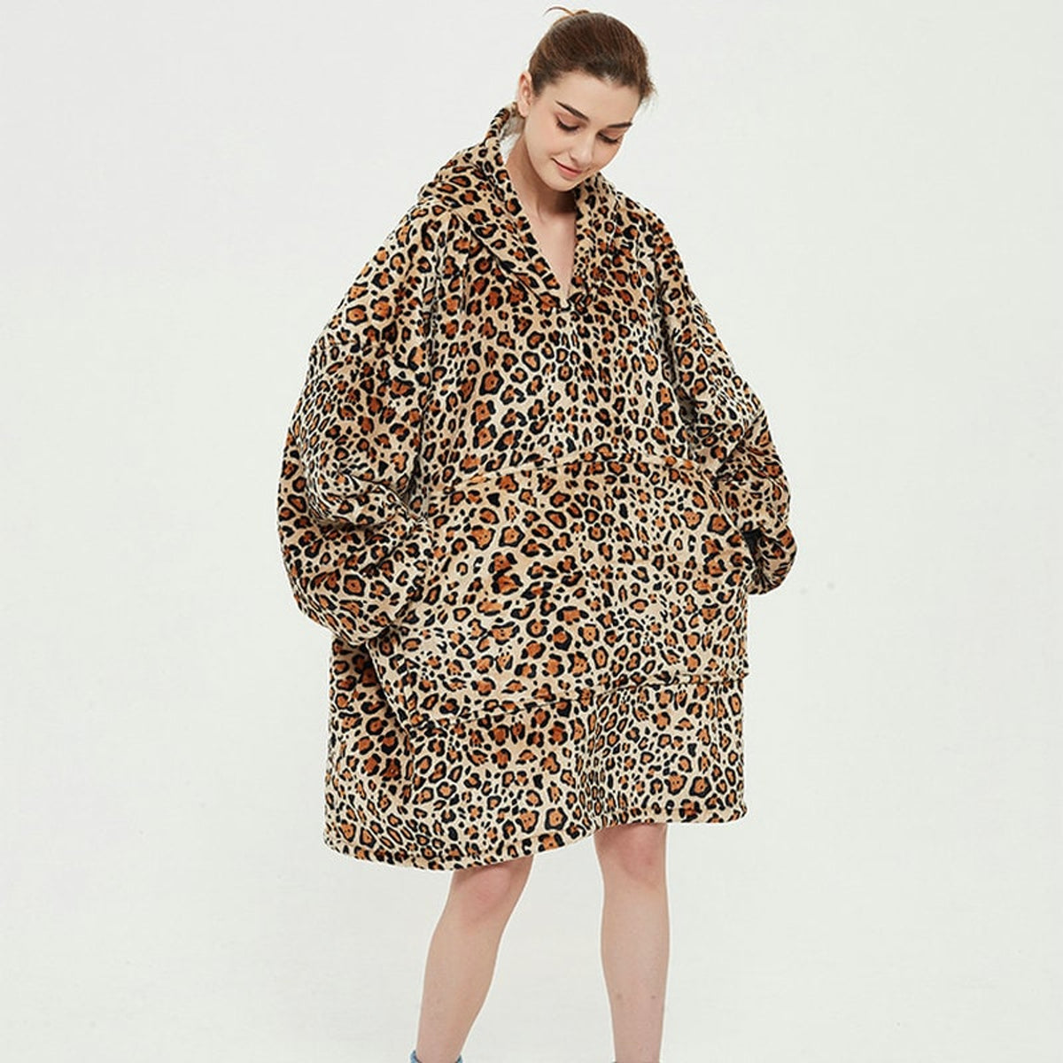 Christmas Hooded Blanket with Cozy Fleece Sleepwear and Oversized Fit - Image 14