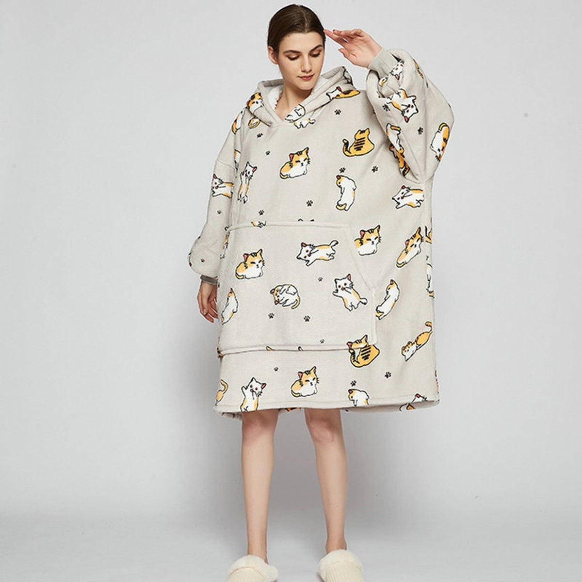 Christmas Hooded Blanket with Cozy Fleece Sleepwear and Oversized Fit - Image 17
