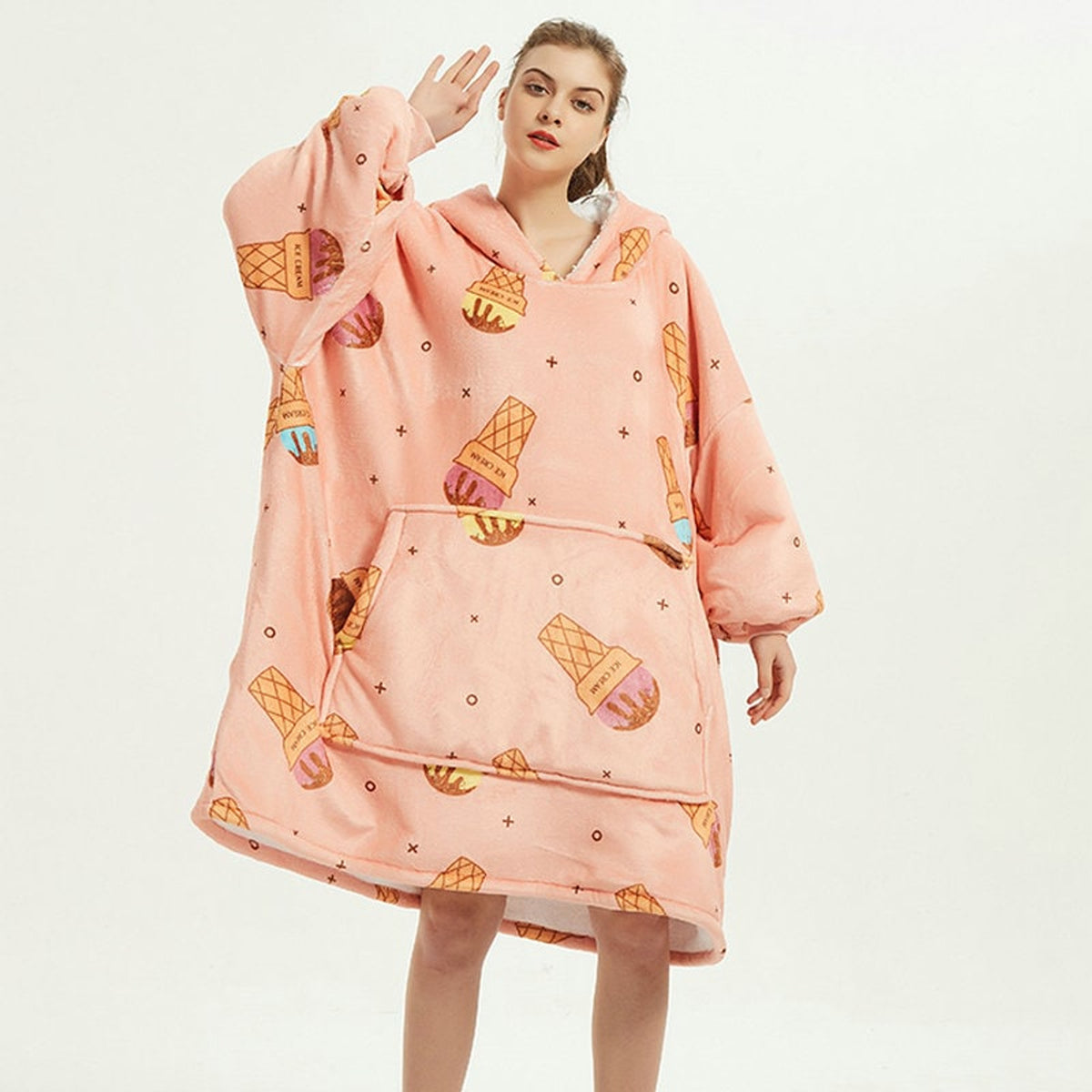 Christmas Hooded Blanket with Cozy Fleece Sleepwear and Oversized Fit - Image 19