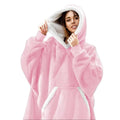 Christmas Hooded Blanket with Wearable Design and Front Pocket - Image 1