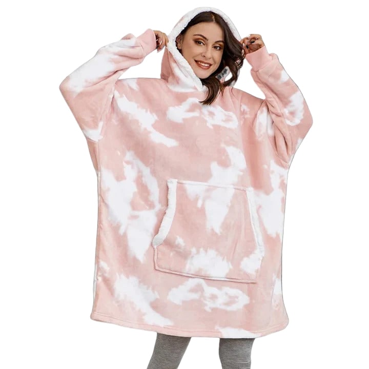 Christmas Hooded Blanket with Wearable Design and Front Pocket - Image 8