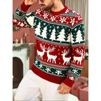 Christmas Jumper with Cosy Crew Neck and Tree Pattern - Image 4