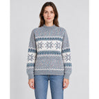 Christmas Jumper with Relaxed Fit Silhouette and Snowflake Pattern - Image 1