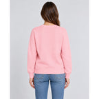 Christmas Jumper with Textured Embroidery and Round Neckline - Image 2