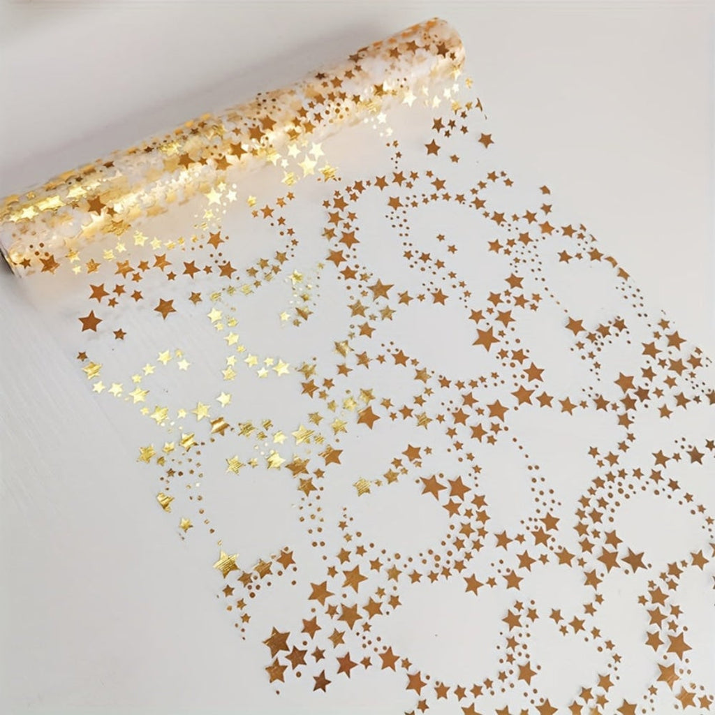Christmas Linen Table Runner With Star Motif - Image 4