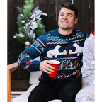 Christmas Sweater with Fair Isle Knit and Polar-Bear Motif - Image 2