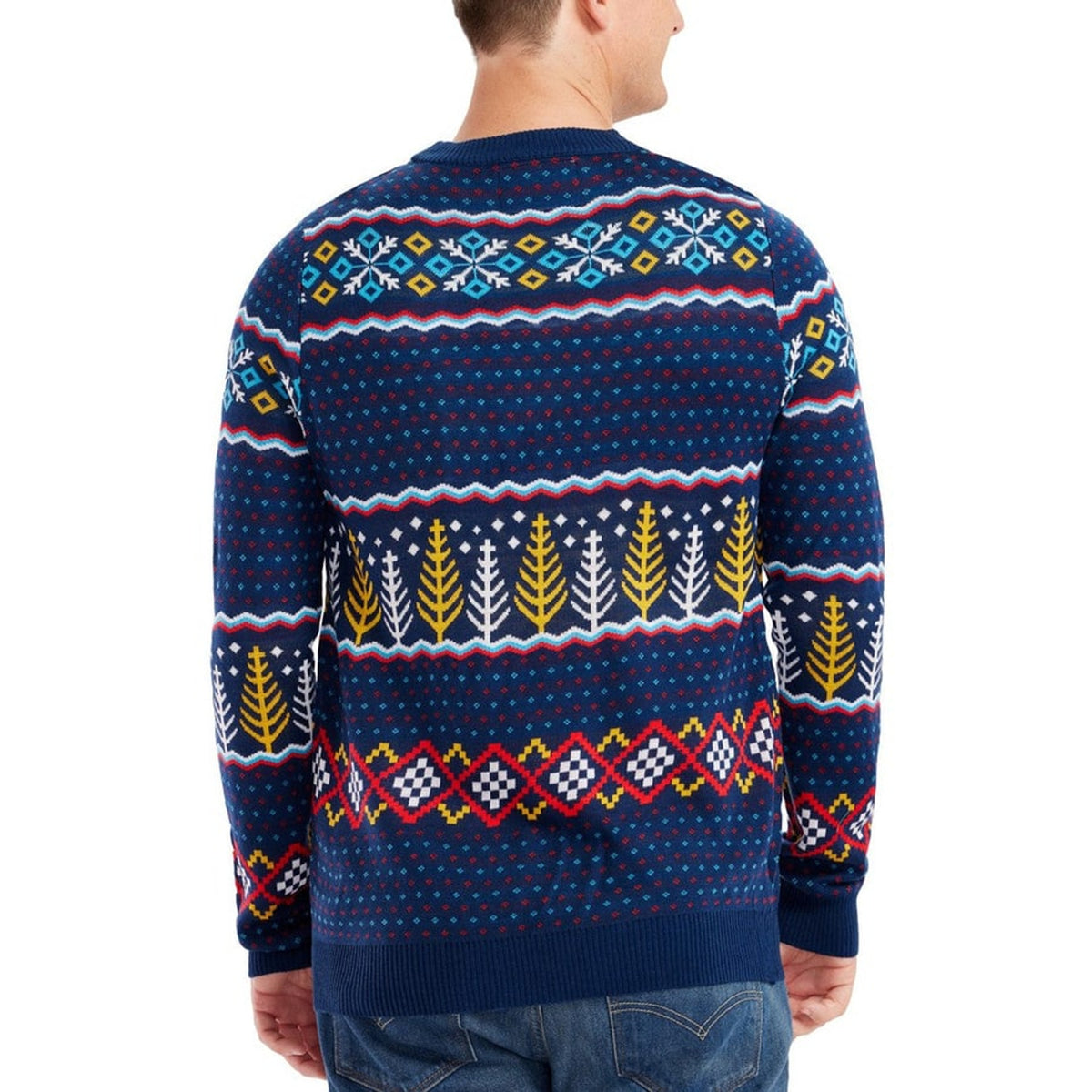 Christmas Sweater with Fair Isle Knit and Polar-Bear Motif - Image 3