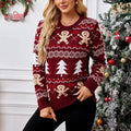 Christmas Sweater with Knit Festive Pullover and Crew Neckline - Image 1