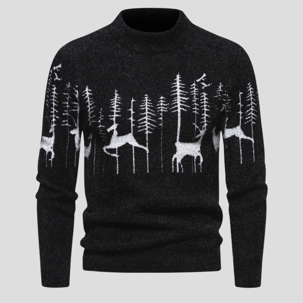 Christmas Sweater with Ribbed Cuffs and Crew Neck - Image 2