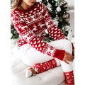 Christmas Sweater with Ribbed Fair Isle and Crew Neck - Image 1