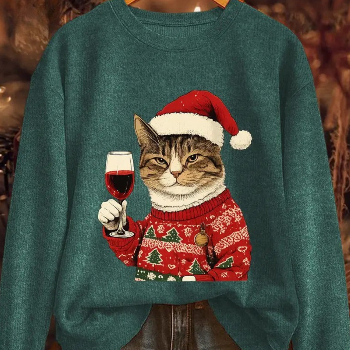 Christmas Sweater with Warm Festive Fit and Print - Image 1