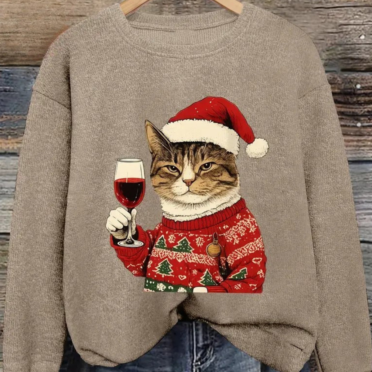 Christmas Sweater with Warm Festive Fit and Print - Image 10