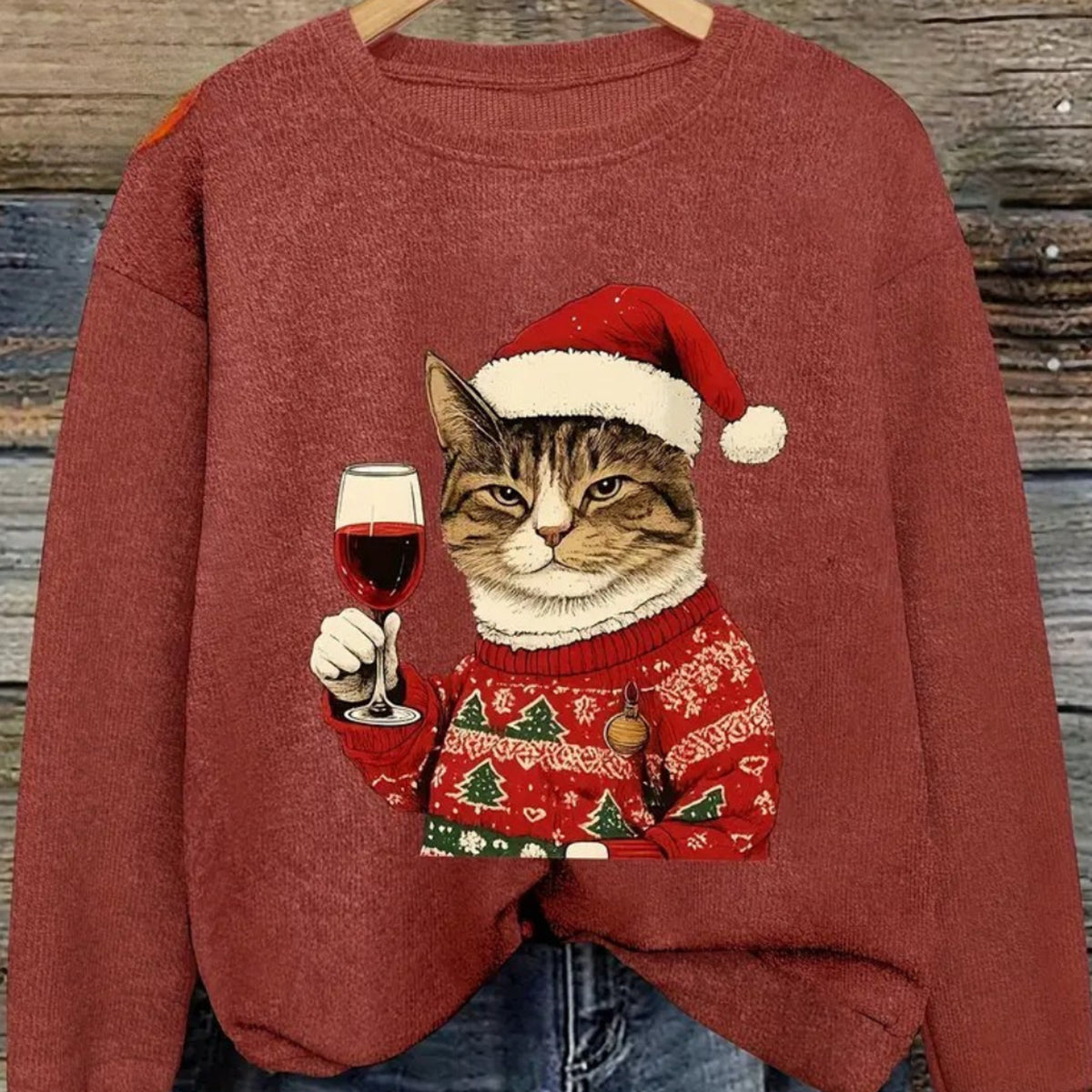 Christmas Sweater with Warm Festive Fit and Print - Image 12