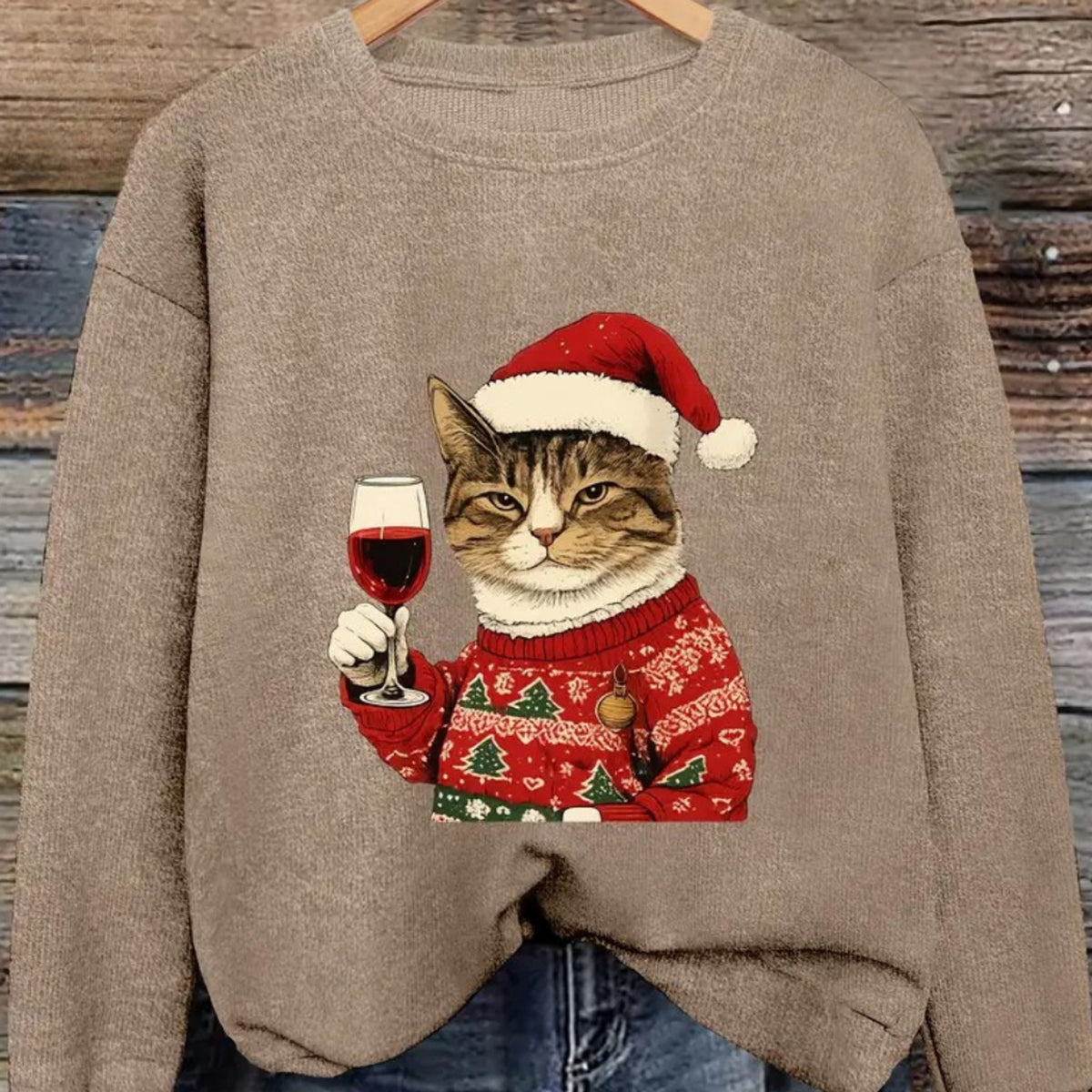 Christmas Sweater with Warm Festive Fit and Print - Image 3