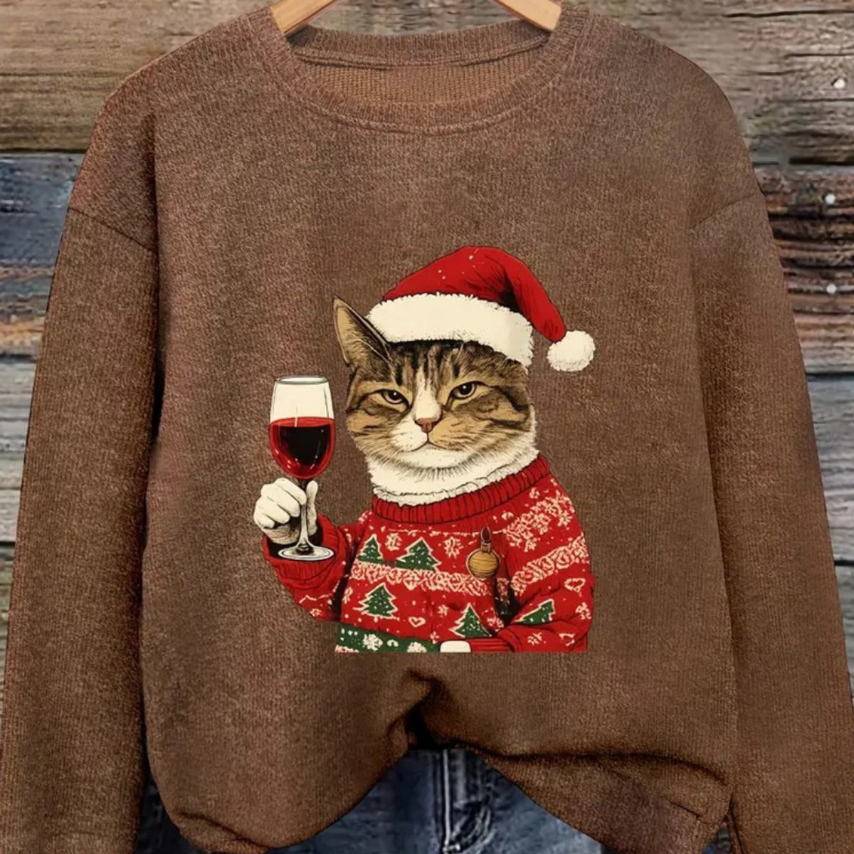 Christmas Sweater with Warm Festive Fit and Print - Image 4