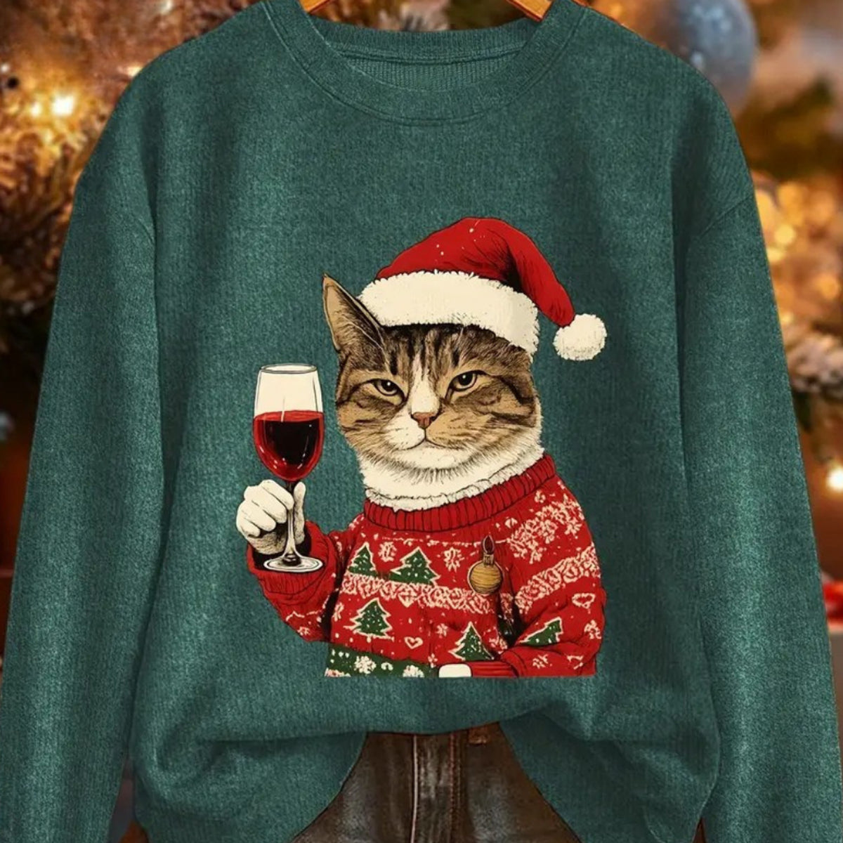 Christmas Sweater with Warm Festive Fit and Print - Image 5