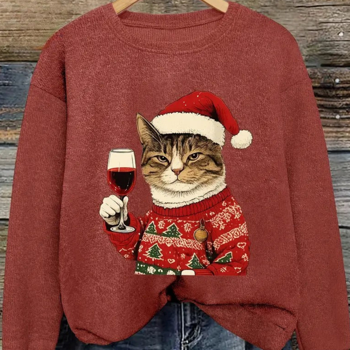 Christmas Sweater with Warm Festive Fit and Print - Image 6