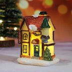 Christmas Village Decoration Set With 6 Glittering Snow-Covered Houses And Warm LED Lighting - Image 7