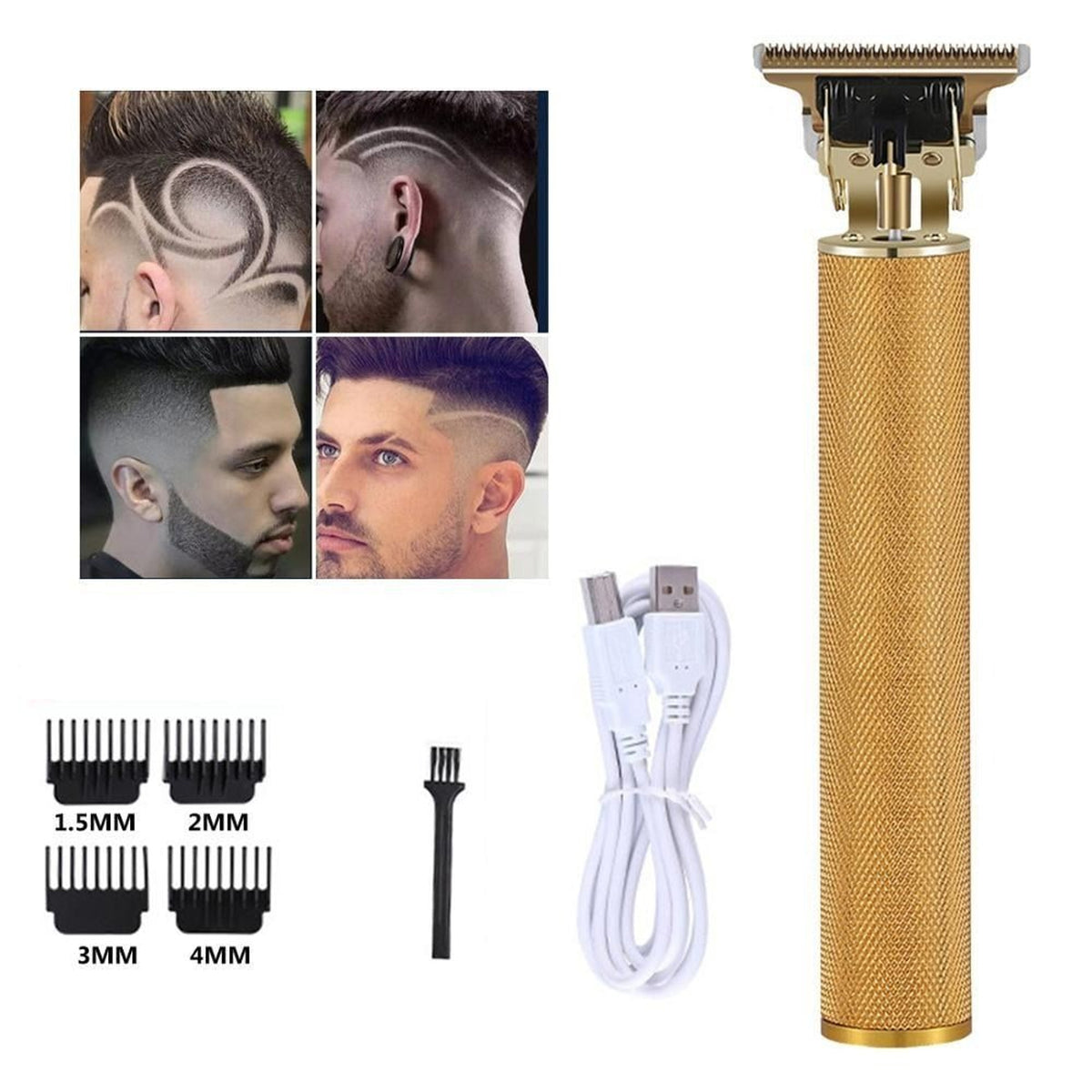 Christmas Wireless Hair Trimmer For Men Cordless Beard And Hair Clipper With Precision T-Blade - Image 5