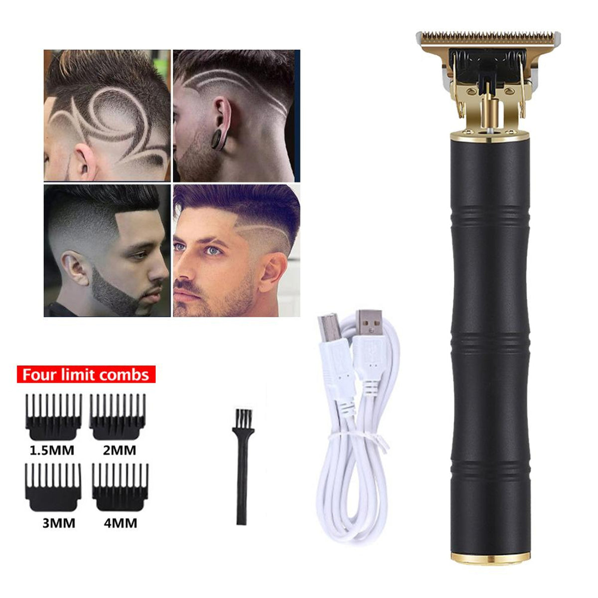 Christmas Wireless Hair Trimmer For Men Cordless Beard And Hair Clipper With Precision T-Blade - Image 7