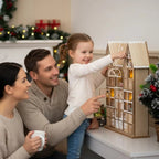 Christmas Wooden Advent Calendar With 24 Compartments And Warm LED Light - Image 9