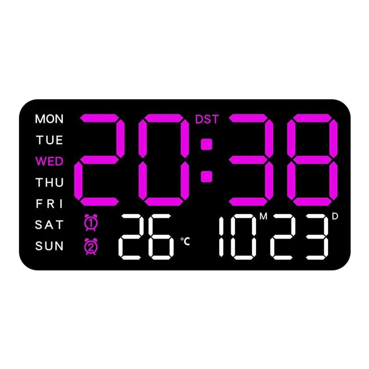 Chronowall Remote Digital Wall Clock - Image 7
