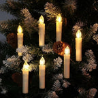 Clip On Christmas Candles With Flickering LED Light - Image 5