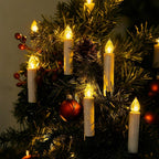 Clip On Christmas Candles With Flickering LED Light - Image 6