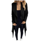 Coat Jacket with Belted Wrap Design and Longline Silhouette - Image 4
