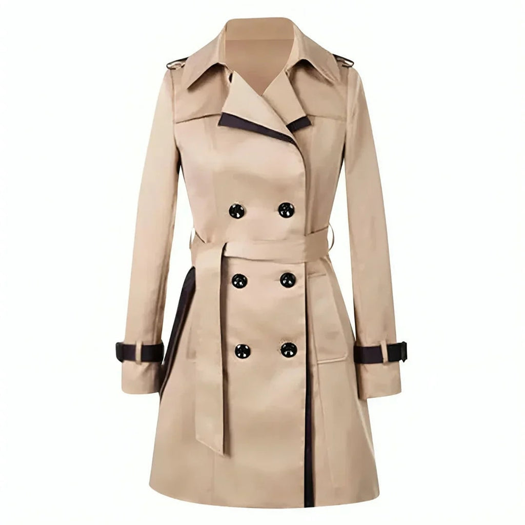 Coats & Jackets Elegante Winddichte Dames Trenchcoat Met Reverskraag - Image 5