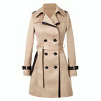 Coats & Jackets Elegante Winddichte Dames Trenchcoat Met Reverskraag - Image 5
