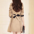 Coats & Jackets Elegante Winddichte Dames Trenchcoat Met Reverskraag - Image 4