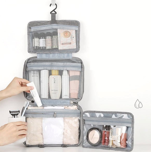 Compact Cosmetic Organizer With 4 Compartments For Travel And Home - Image 9