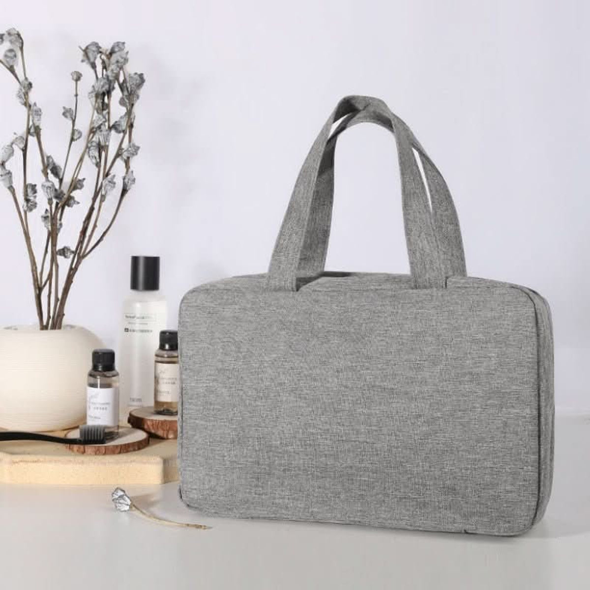 Compact Cosmetic Organizer With 4 Compartments For Travel And Home - Image 2