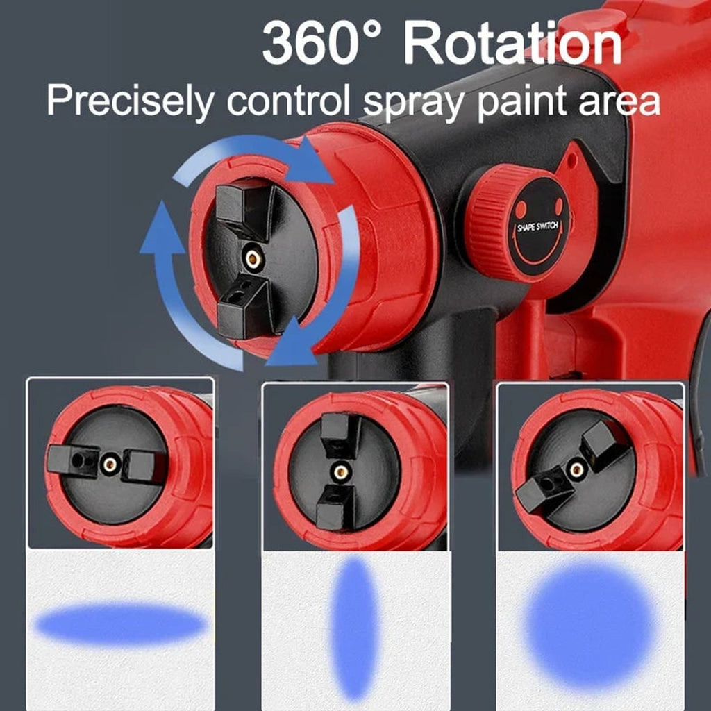 Cordless Paint Sprayer Electric Handheld With Portable Adjustable Spray Patterns - Image 2